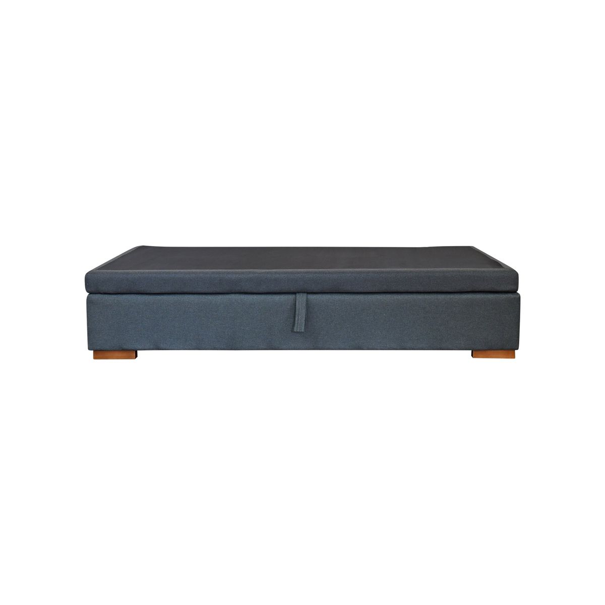 BLOCCARE - Base Cama Baul 1.5 Plaza Apertura Lateral largo 190cm con patas 4.5 cm