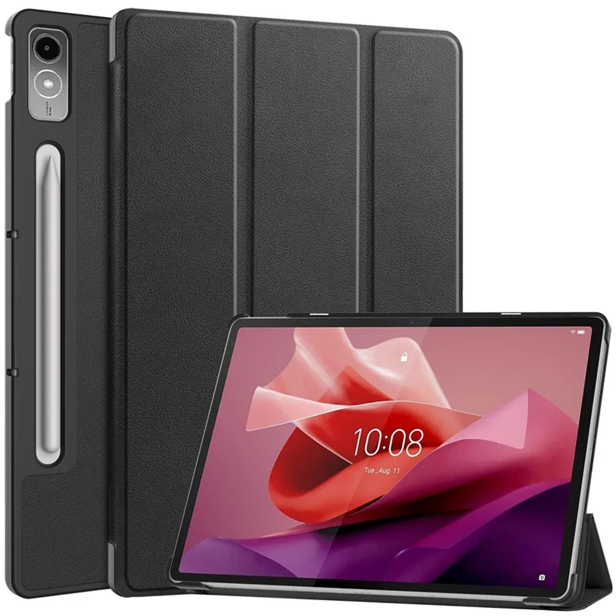 GENERICO - Funda Inteligente compatible con Lenovo Tab P12 Negro