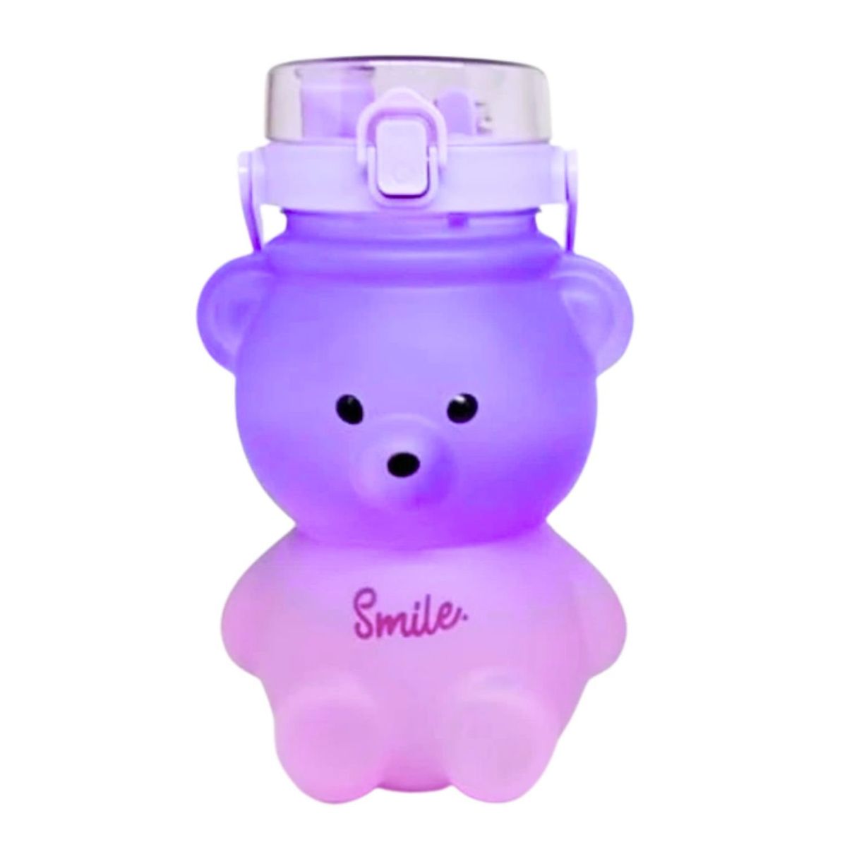 GENERICO - Botella De Agua Jugo Oso 800mL Rosa Celeste Boquilla