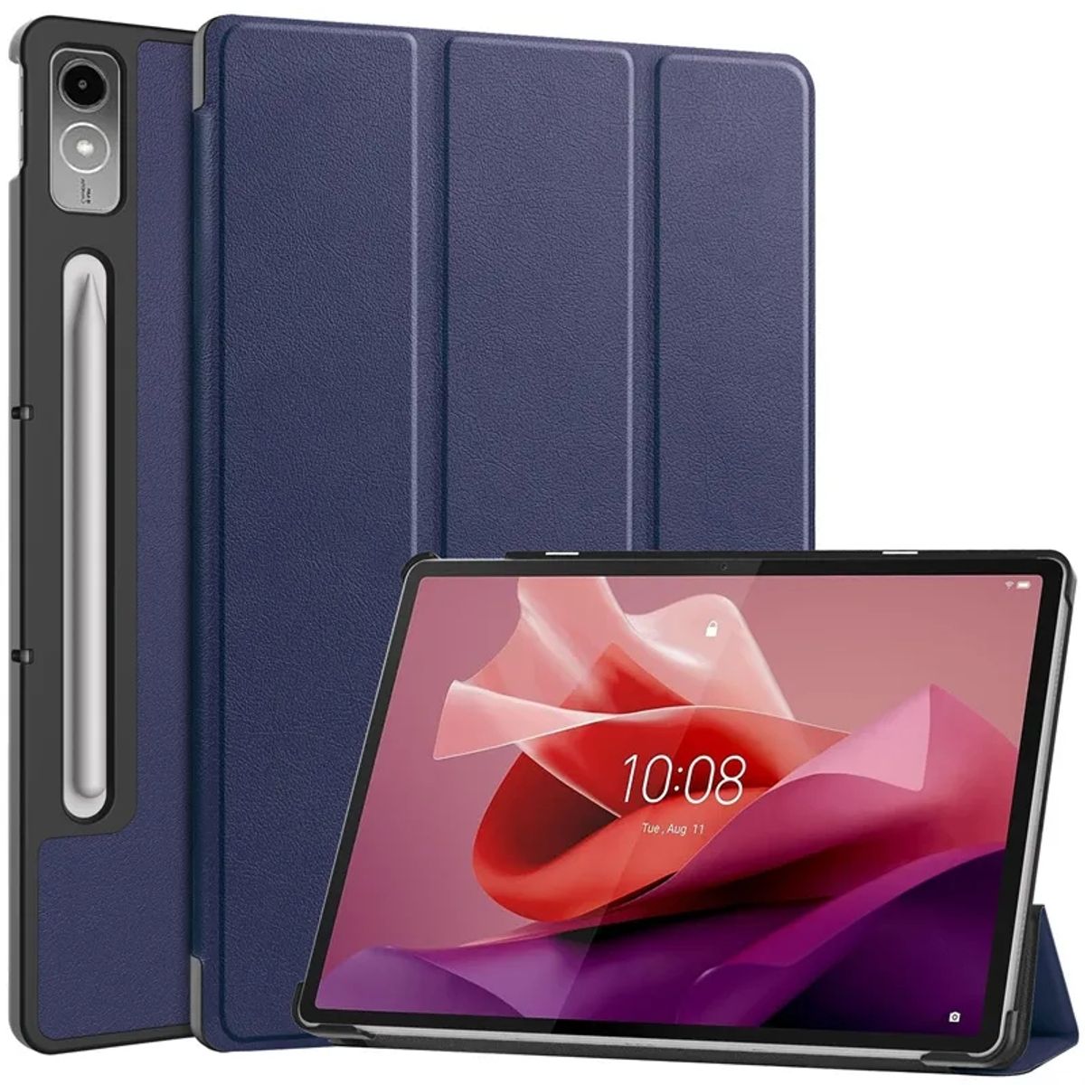 GENERICO - Funda Inteligente compatible con Lenovo Tab P12 Azul Marino