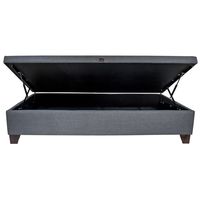 Base Cama Baul 1.5 Plaza L200 cm con patas 11cm para Aspiradora Robot