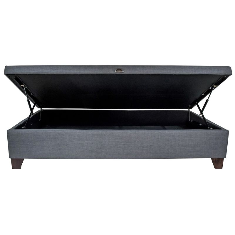 BLOCCARE - Base Cama Baul 1.5 Plaza L 200 cm con patas 11cm para Aspiradora Robot