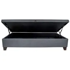 BLOCCARE - Base Cama Baul 1.5 Plaza L200 cm con patas 11cm para Aspiradora Robot