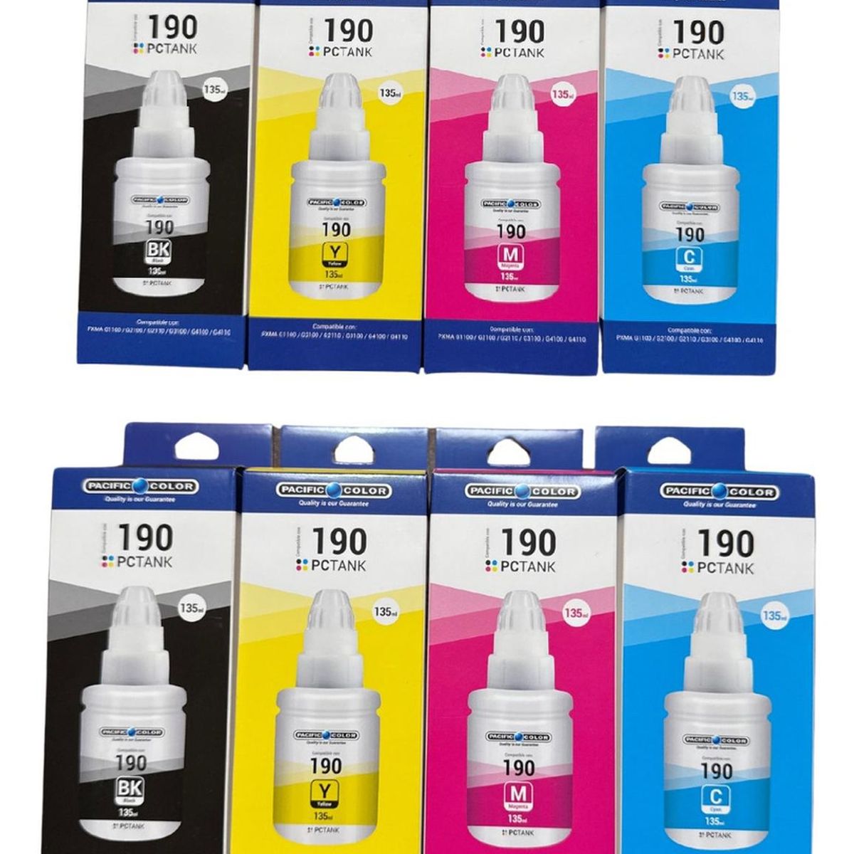 GENERICO - Pack X2 Tintas Compatibles para  Gi-190 G2110/G3110/G4110