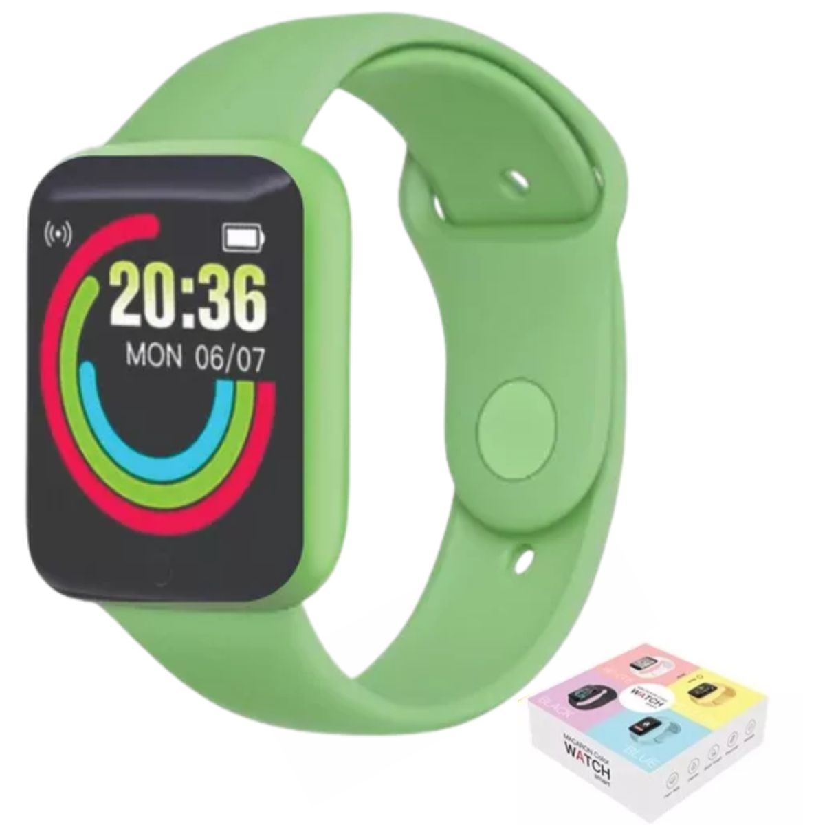 UNIVERSAL - Reloj D20 Inteligente Smartwatch Verde 2024