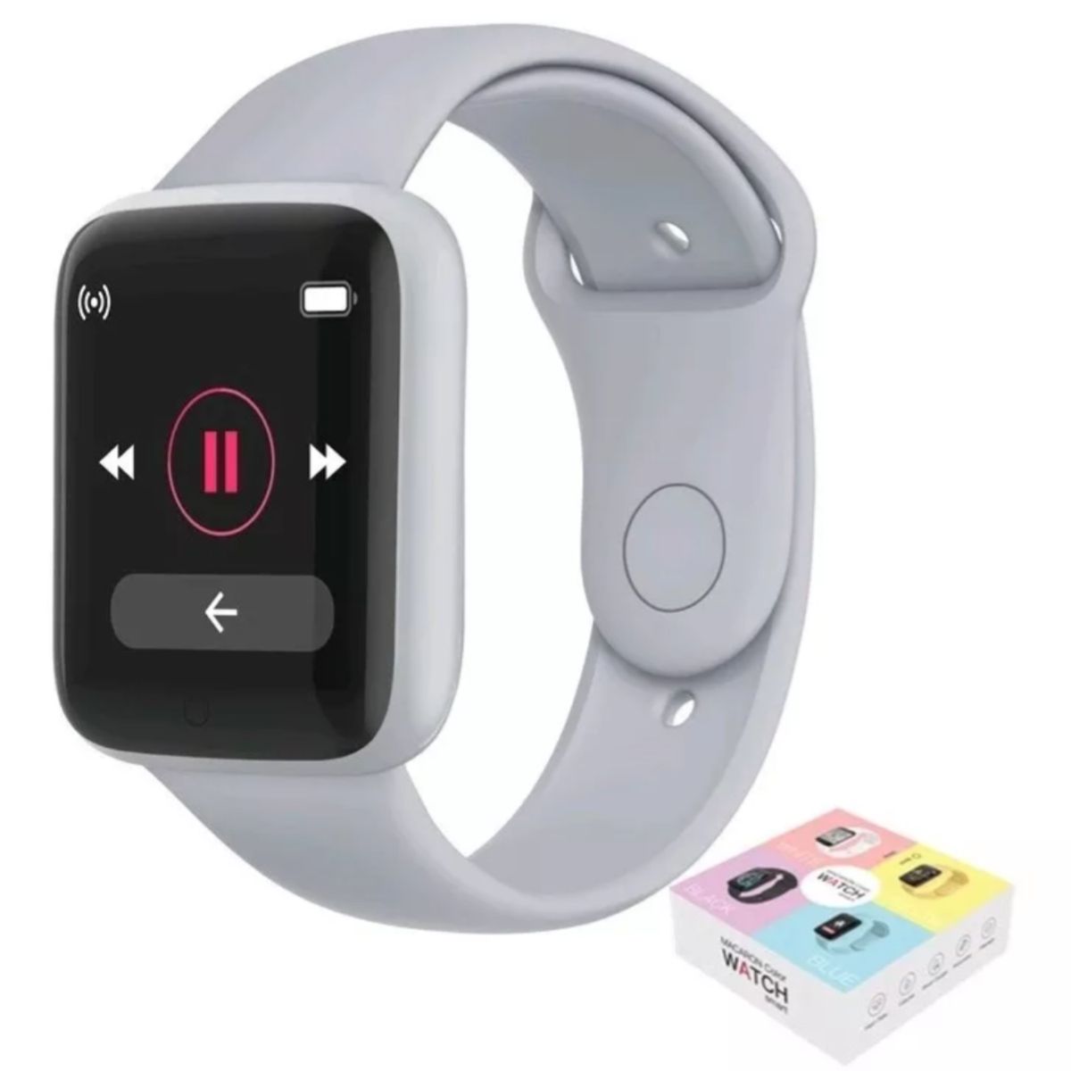 UNIVERSAL - Reloj D20 Inteligente Smartwatch Gris 2024