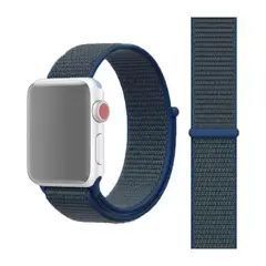 MACERATTA - Correa Para Apple Watch 42 Y 44mm, Con Velcro. Azul