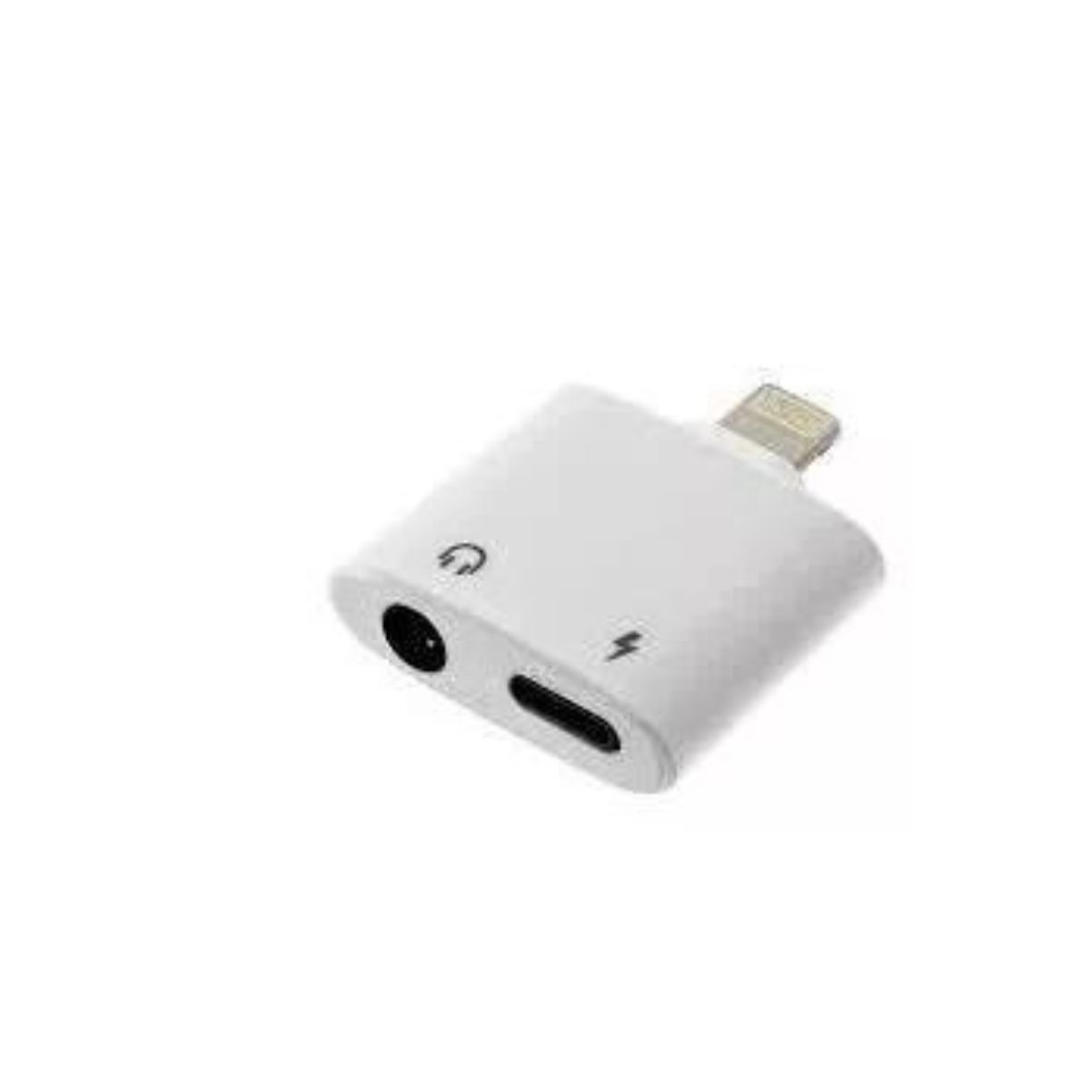 GENERICO - Adaptador iPhone Audífonos Y Cargador 1x2 Para Carga Y Audio