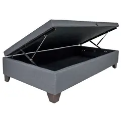 BLOCCARE - Base Cama Baul 1 Plaza. L 190 cm con patas 11 cm para Aspiradora Robot