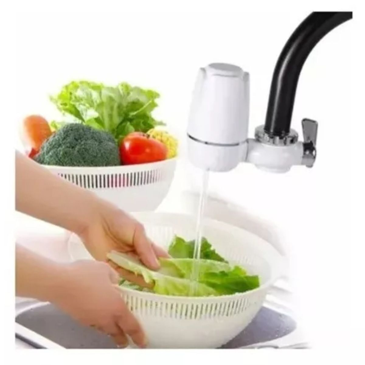 GENERICO - Purificador Agua Filtro Grifo Lavaplatos Doble Cocina