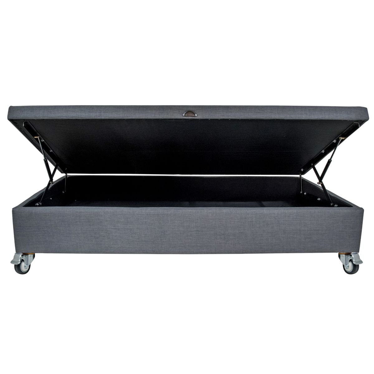 BLOCCARE - Base De Cama Baul 1 Plaza Largo 190 cm con rueda Deluxe