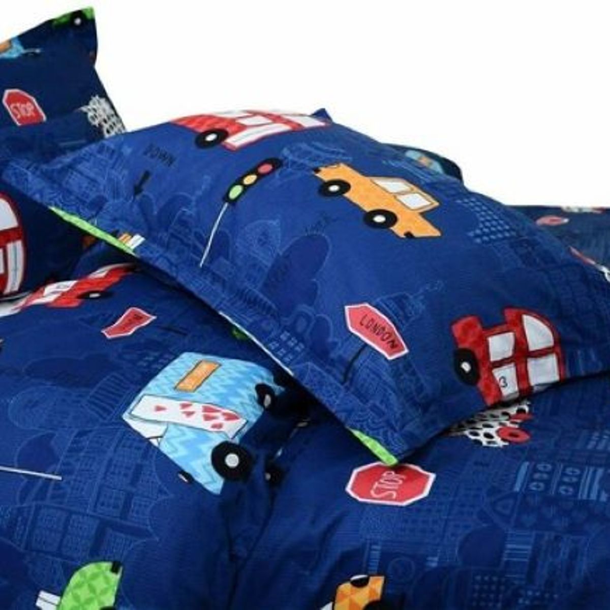 GENERICO - CUBRECAMA QUILT DE VERANO 1.5 PLAZA DISEÑO INFANTIL AUTOS TF