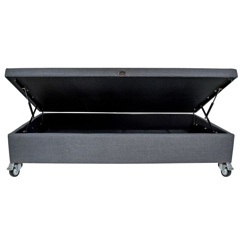 BLOCCARE - Base De Cama Baul Full L190cmRueda Deluxe ideal para aspiradora robot