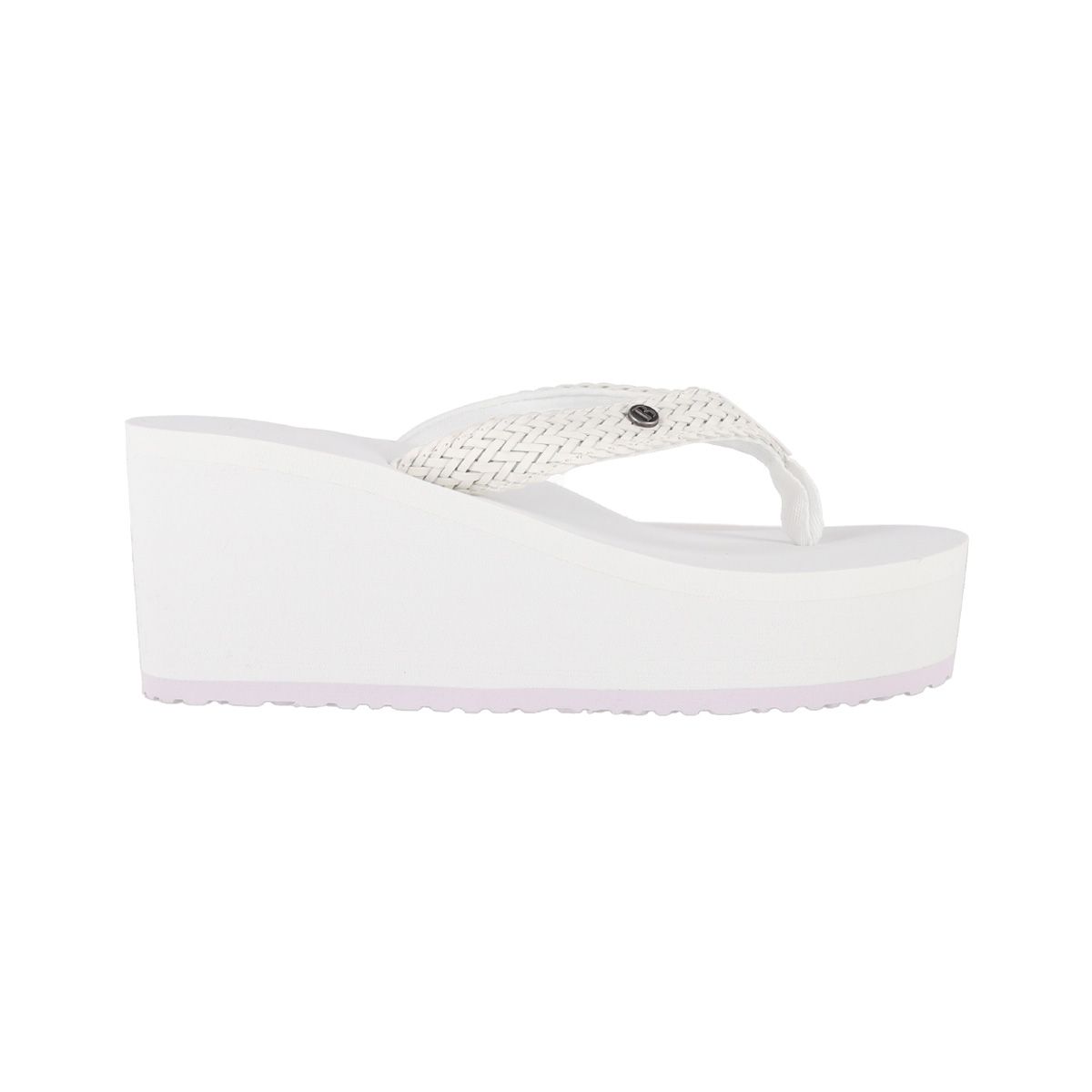 BAMERS - Hawaianas Mujer Blanco Bamers Plataforma