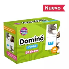 ADETEC - Dominó Temática Vocales 28 Piezas Mundo Educa