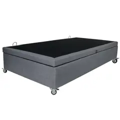 BLOCCARE - Base De Cama Baul Full L200cmRueda Deluxe ideal para aspiradora robot