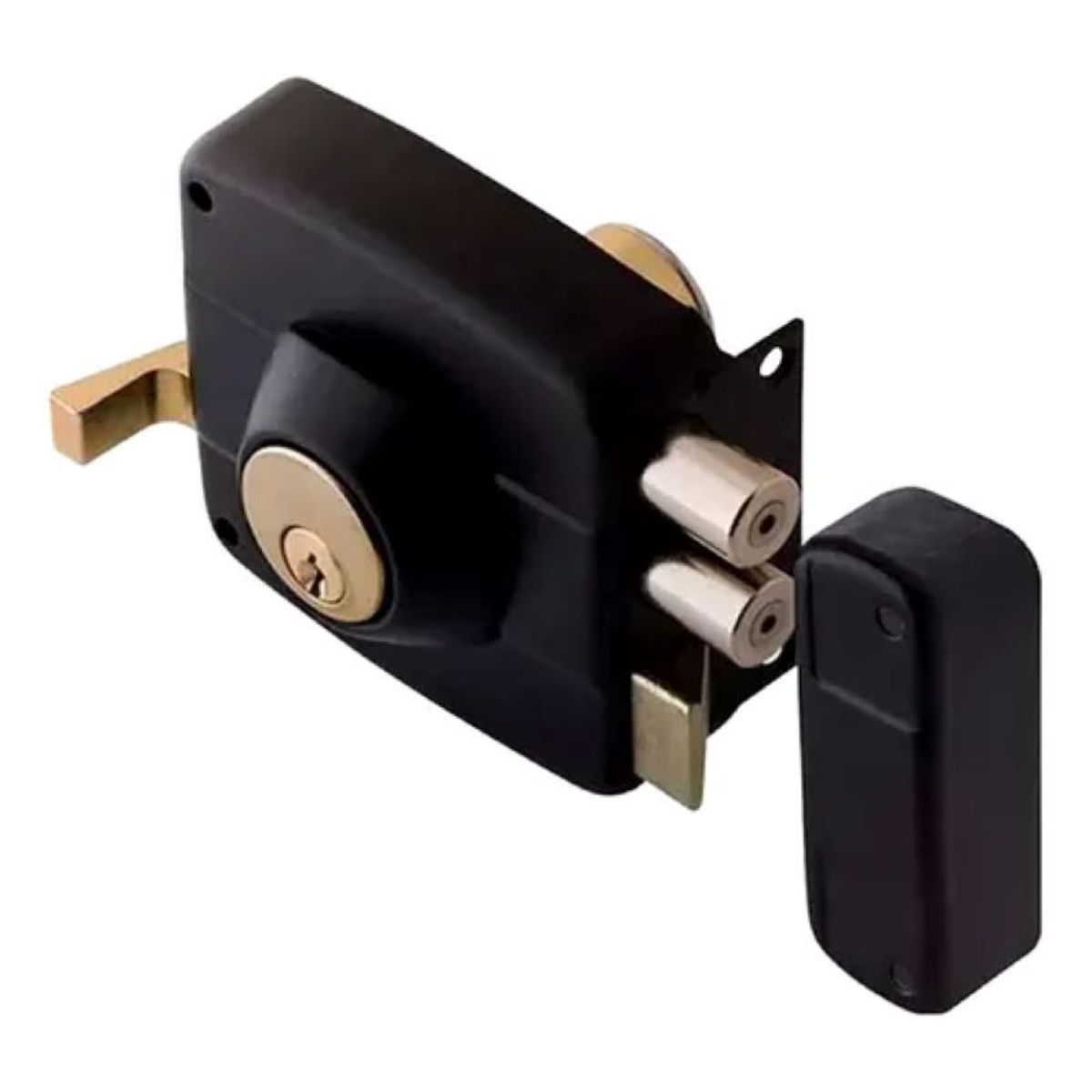 METALFER - Cerradura Sobreponer Cilindro 4cm Seguridad Hogar