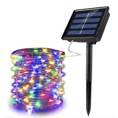 GENERICO - Luces Navidad Solar Guirnaldas Luces Hada Solares 12m 100l