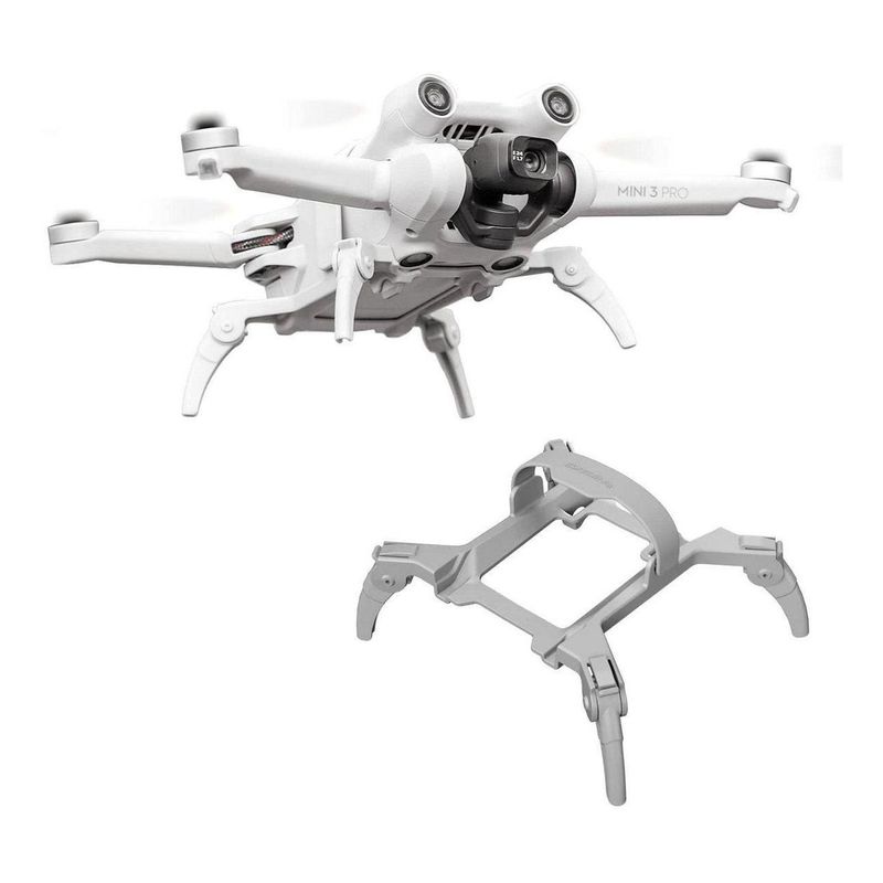 GENERICO - Tren De Aterrizaje Plegable Para Dron Dji Mini 3 Pro - Gris