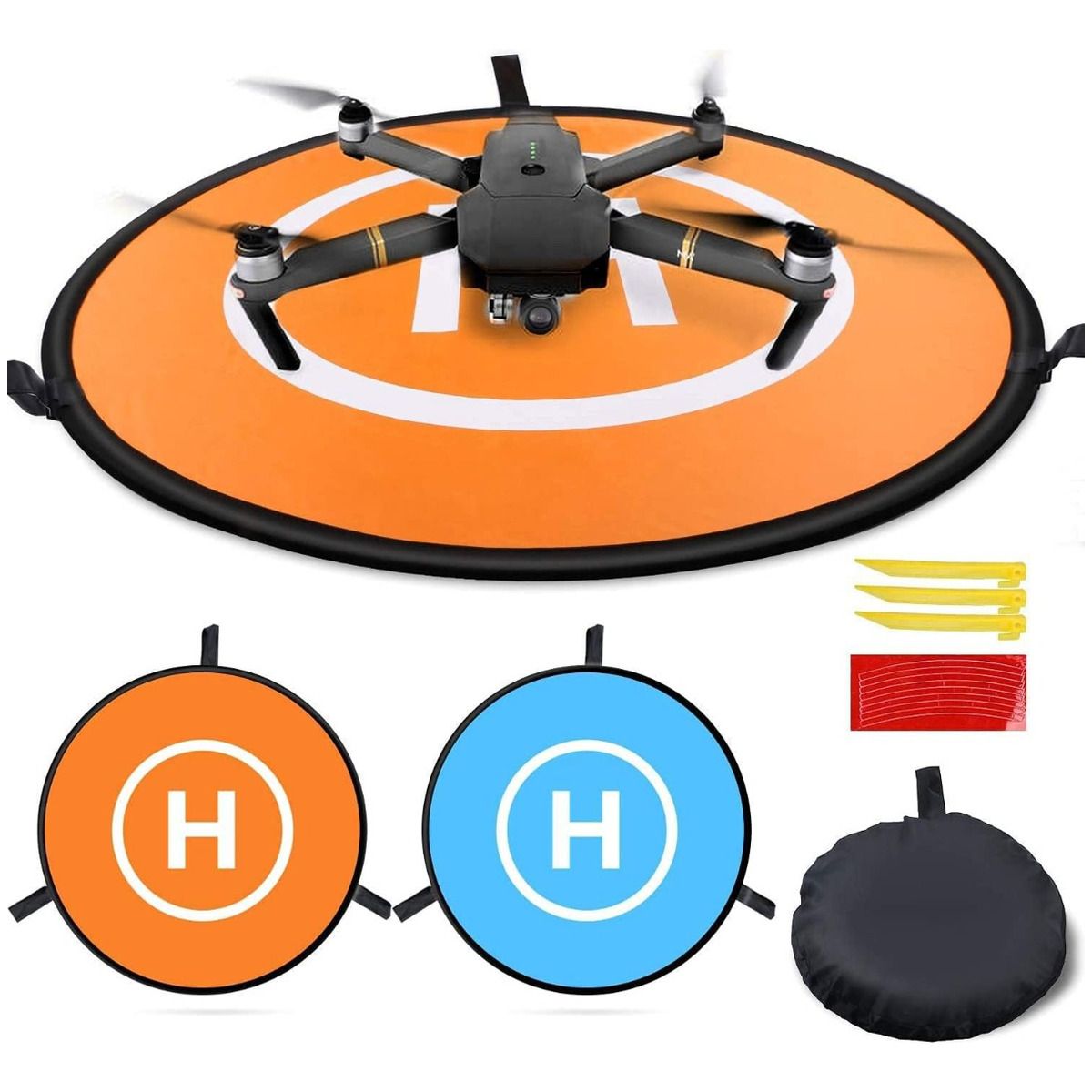 GENERICO - Landing Pad Helipuerto Pista De Aterrizaje 80 Cm Para Drone