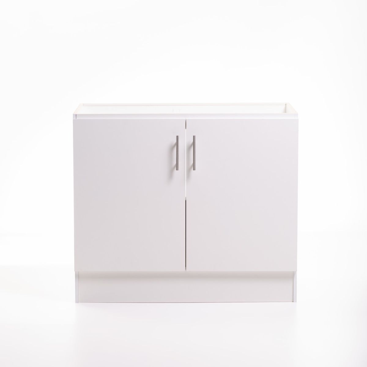 MOBELTEK - Base de Cocina de 2 Puertas 100 cm Blanca