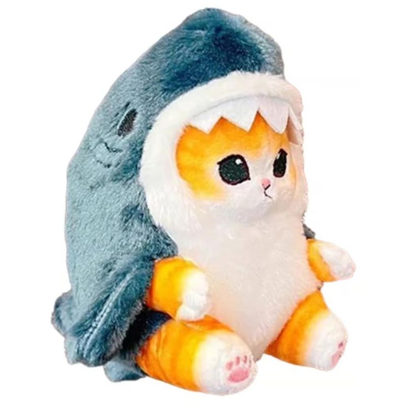 GENERICO - Juguete Peluche Gato Tiburon 15cm Michi Tiburon Infantil