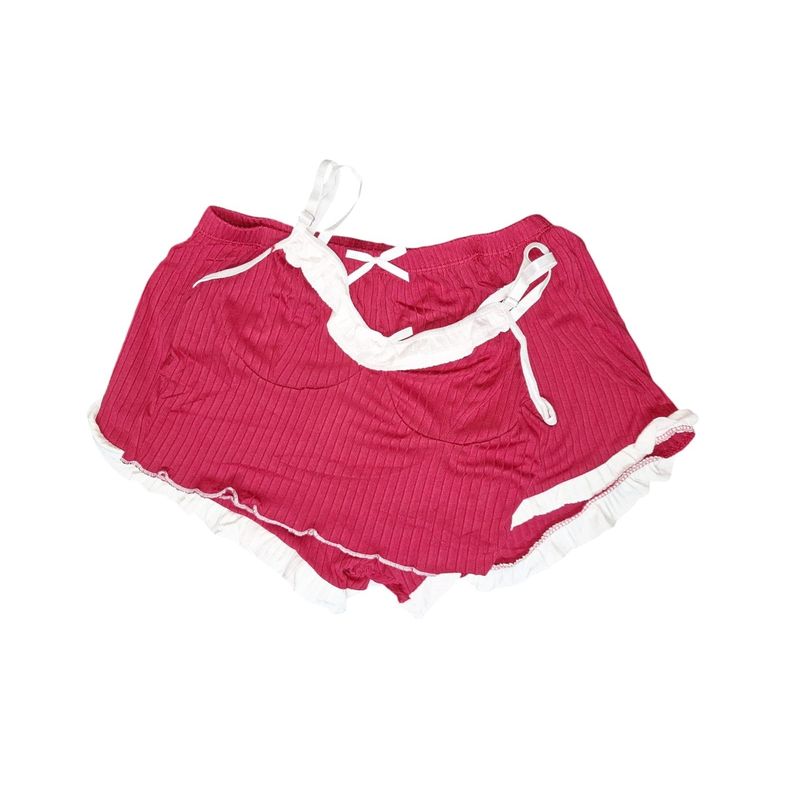 GARSIL - Pijama Corto Conjunto Sensual - Top Y Short Para Mujer Tela Acanalada