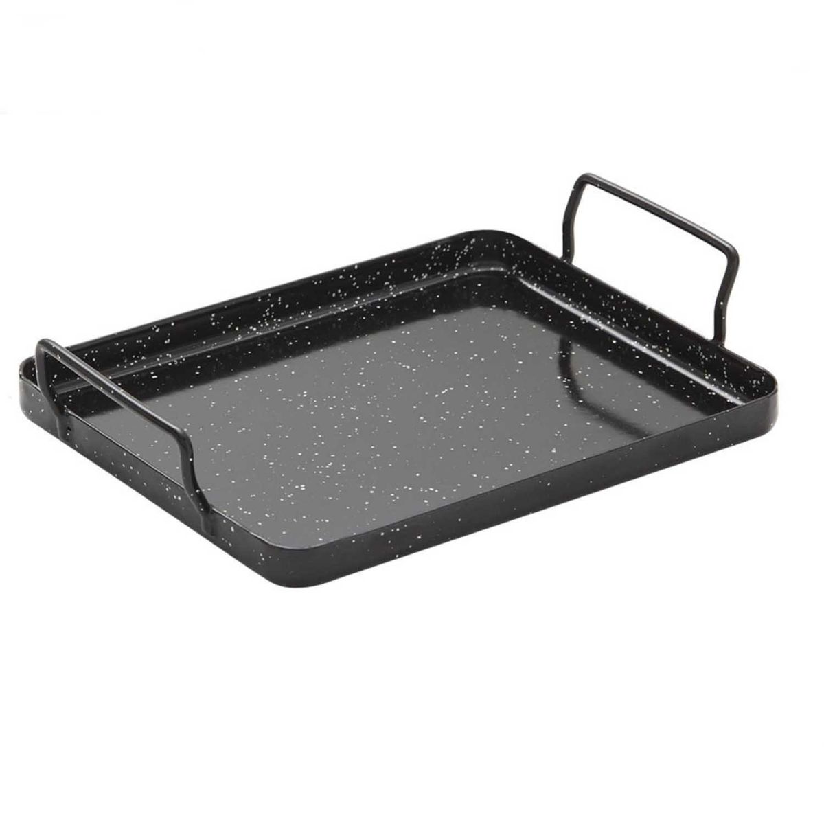 LA VALENCIANA - Bandeja Acero Esmaltada 40x40 cm