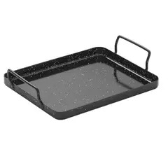 LA VALENCIANA - Bandeja Acero Esmaltada 40x40 cm