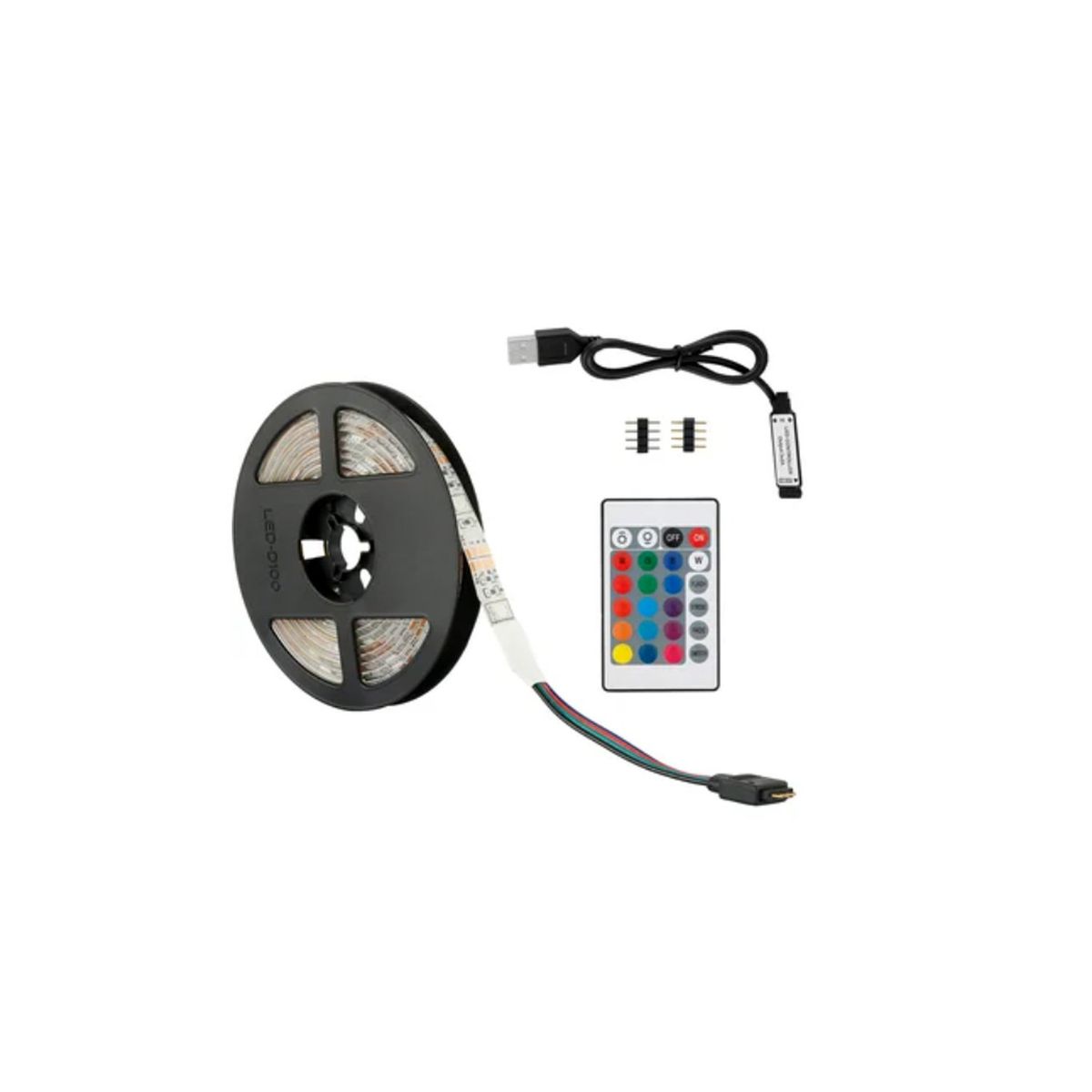 DBLUE - Tira Led De 3mts Rgb Conexión Usb Con Control - SC