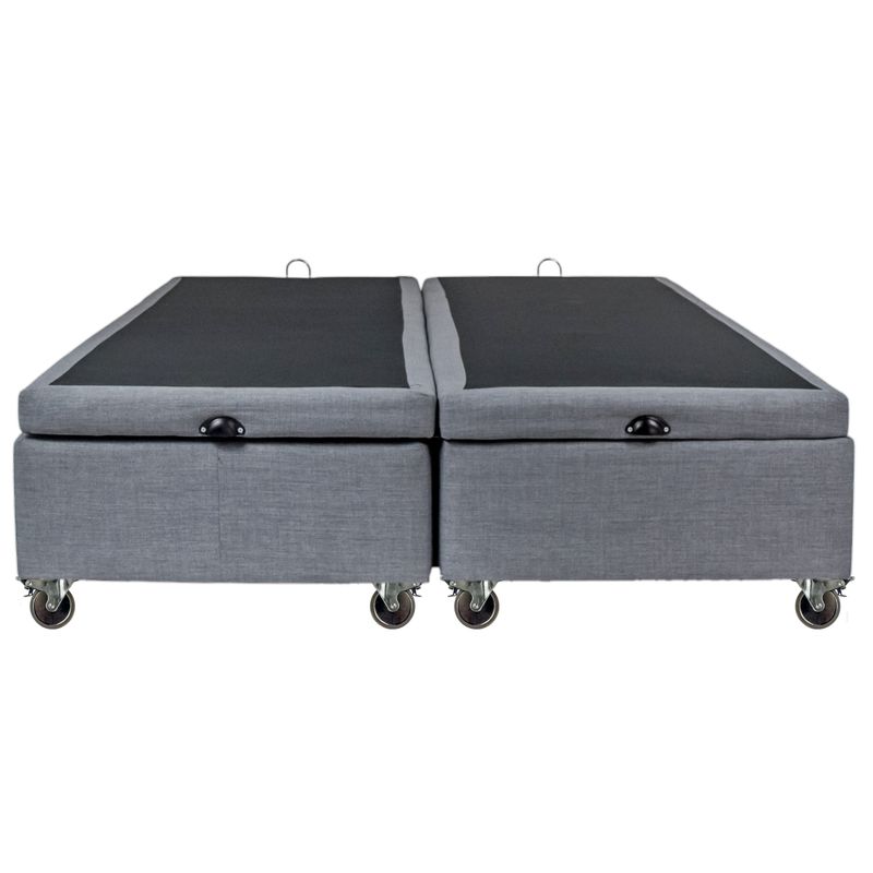 BLOCCARE - Base De Cama Baul 2 Plazas Div. L 200 cm. Rueda Pyton para aspiradora