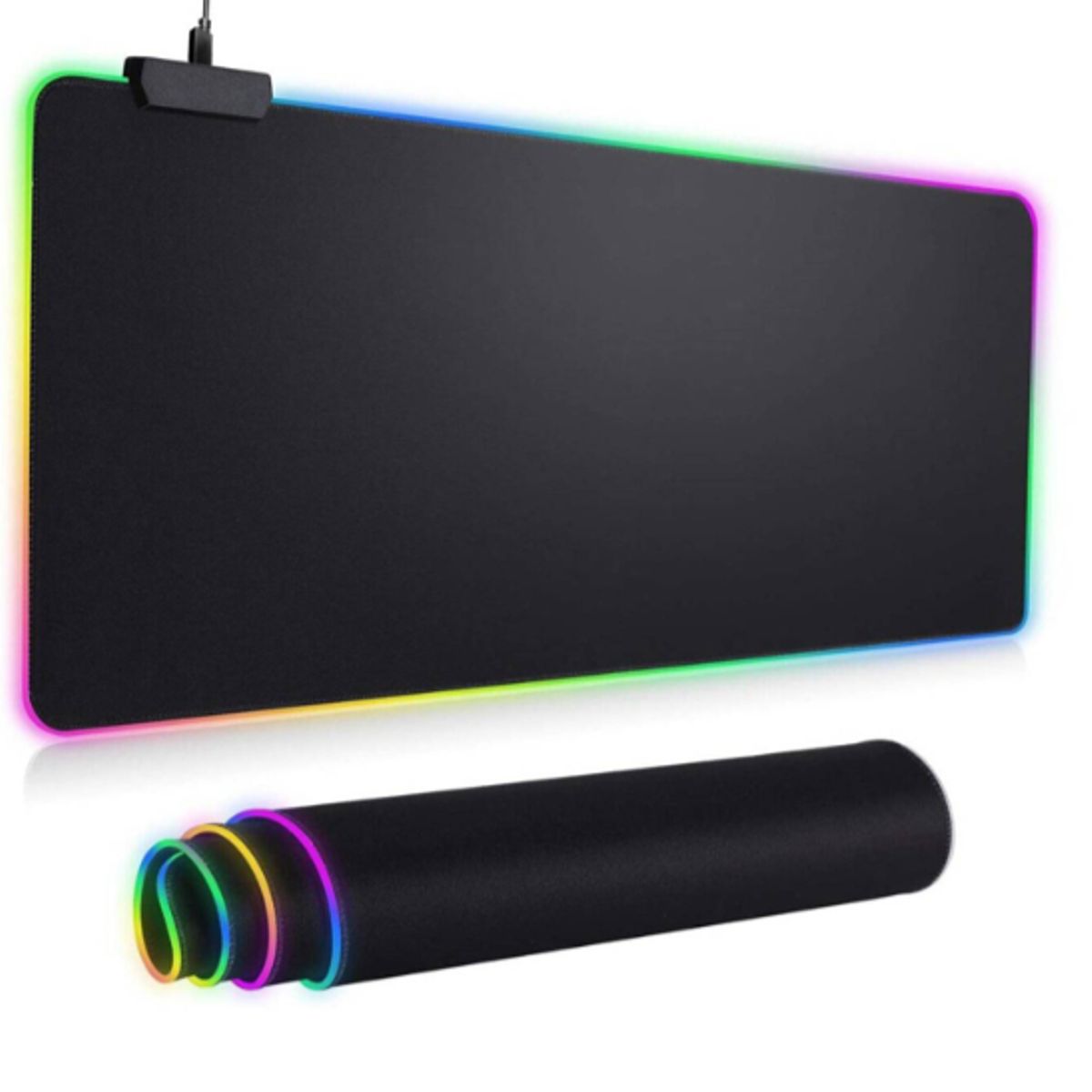 GENERICO - Pad Mouse Gamer Con Luz RGB Medidas 80X30CM USB En Caja