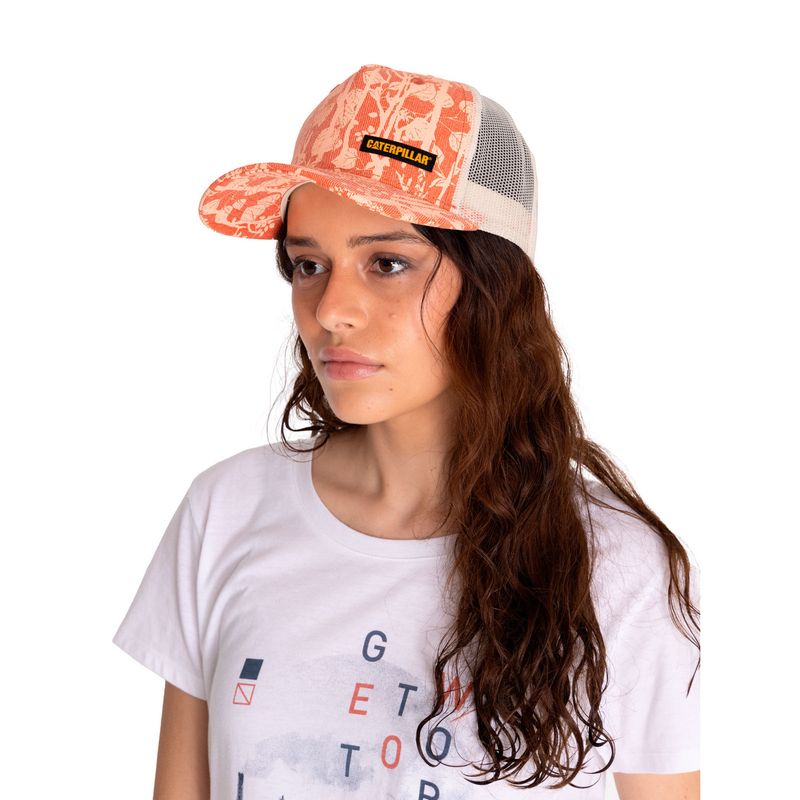 CAT - Jockey Beige 6 Panel Trucker Mujer CAT