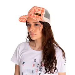 CAT - Jockey Beige 6 Panel Trucker Mujer