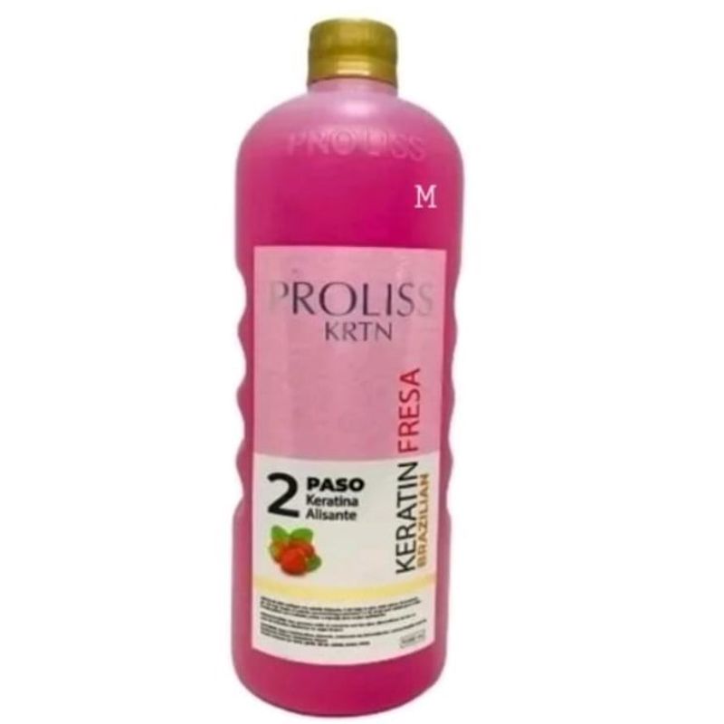 PROLISS - Keratina Liquida Alisado Permanente Fresa Proliss 1 Litro