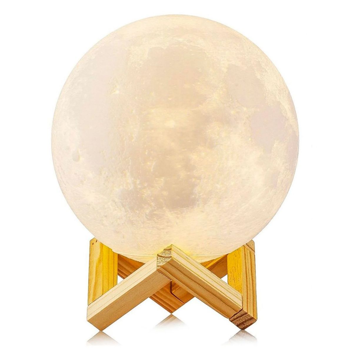 GENERICO - Lámpara Luna Relieve Con 7 Colores Recargable - SC