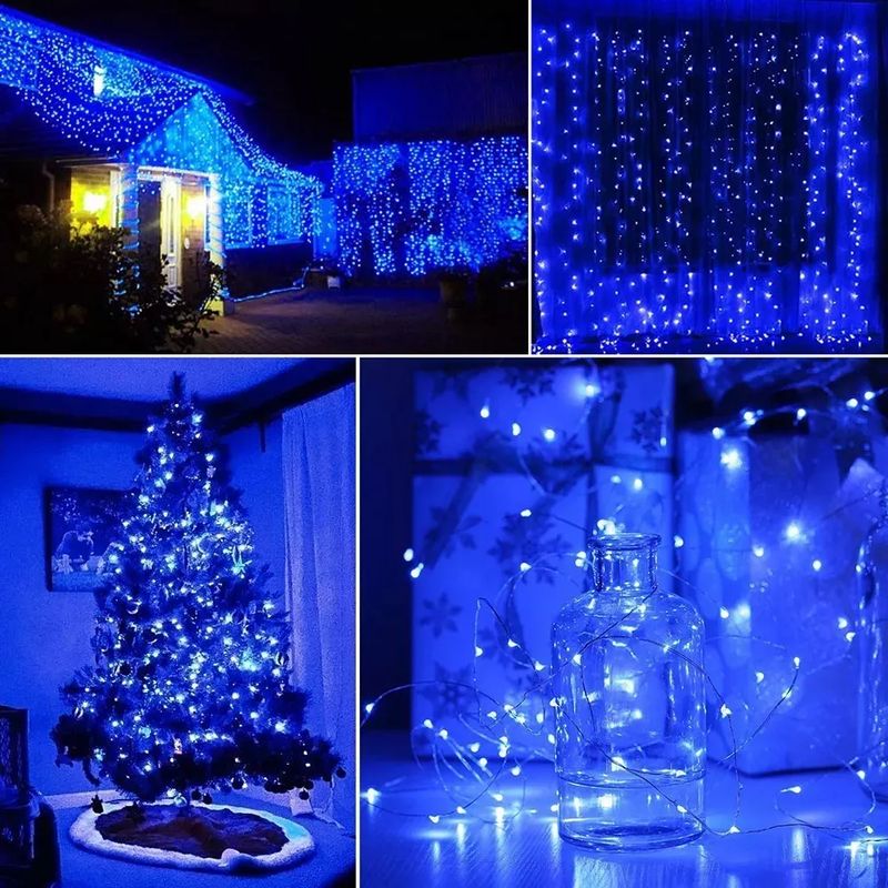 GENERICO - Luces Navidad Solar Guirnaldas Luces Micro Hada Solares 500led