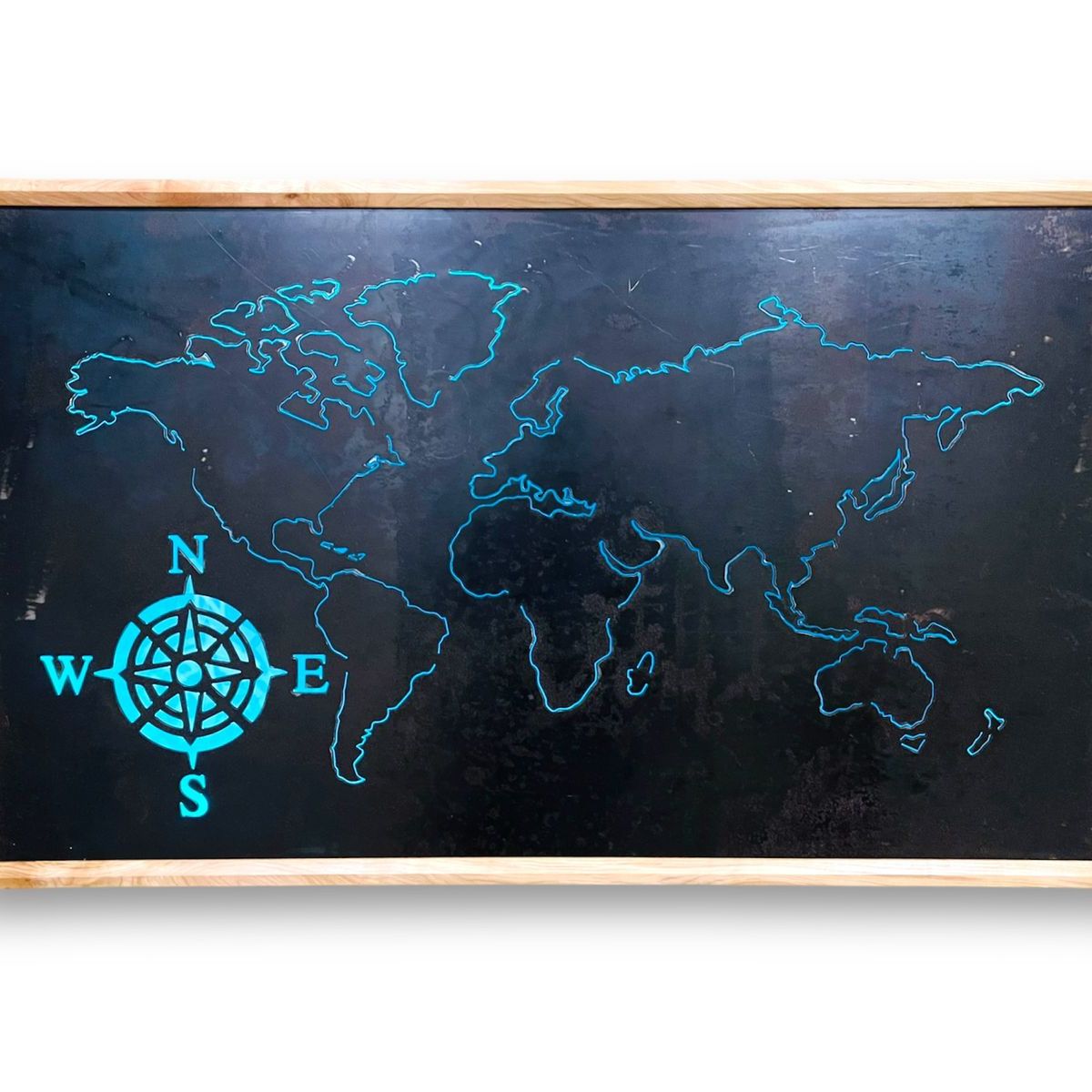 GENERICO - Cuadro retroiluminado modelo Mapa delineado