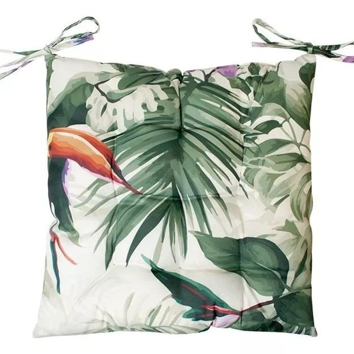 GENERICO - Cojin Terraza Silla Impermeable Tropical 40x40 Pack X2 - S9970T