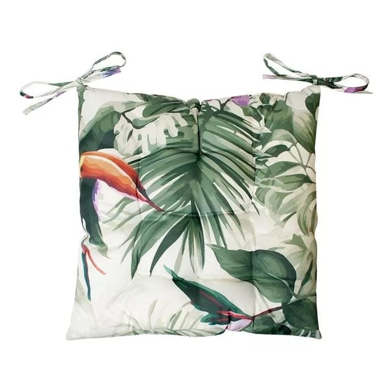 GENERICO - Cojin Terraza Silla Impermeable Tropical 40x40 Pack X2 - S9970T