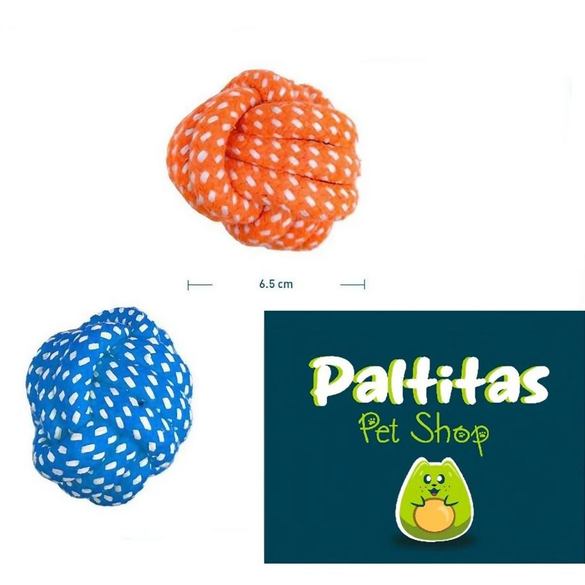 GENERICO - Juguete de tela en forma de pelota para perro Roja