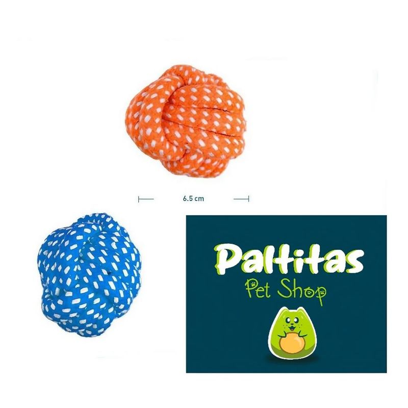 GENERICO - Juguete de tela en forma de pelota para perro Roja