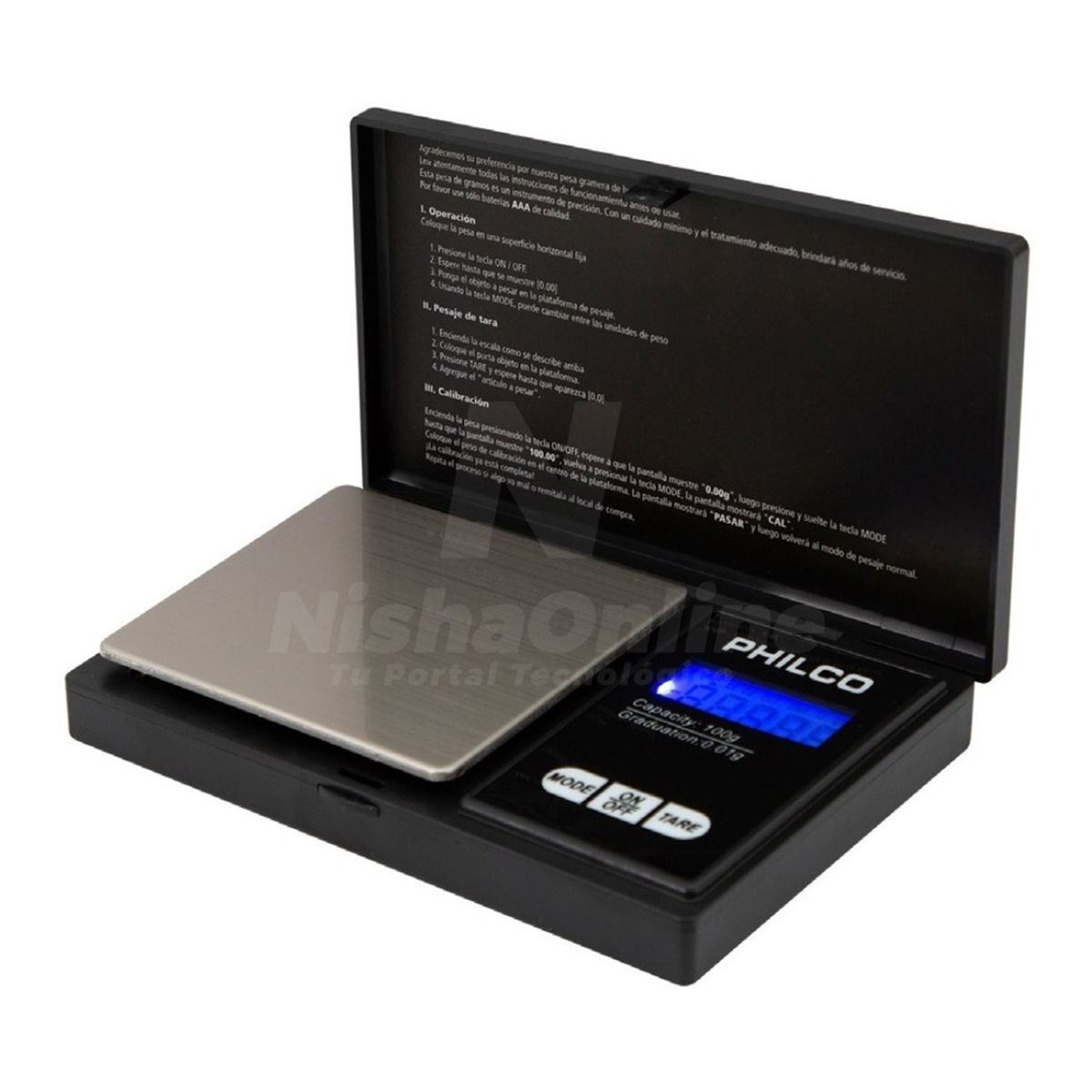 PHILCO - Pesa Gramera Digital Portátil Philco 001g - 100g