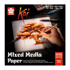SAKURA - Block Koi Mix Media 20x20cm 290gr 12Hj
