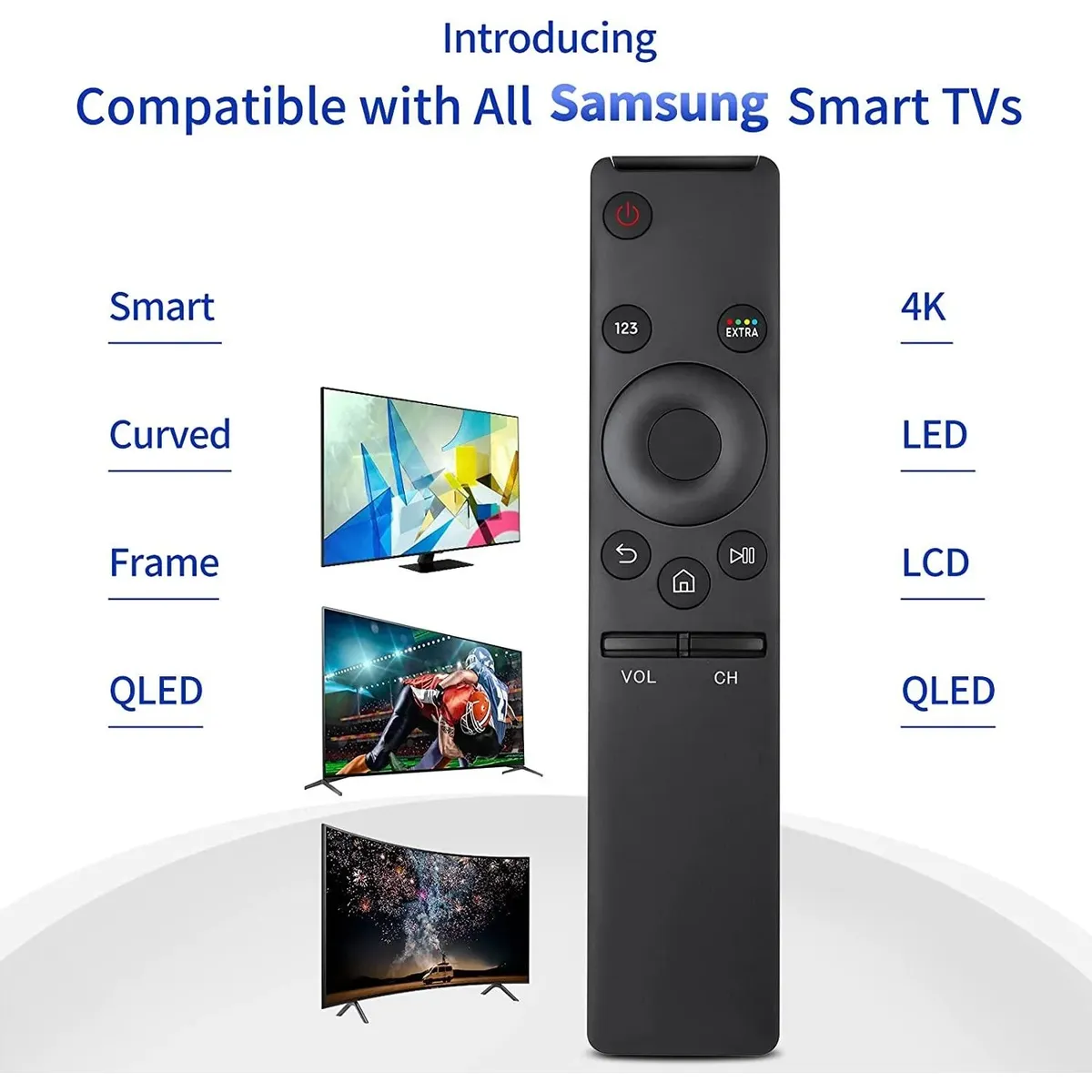 GENERICO - Control Remoto Para Samsung Smart Tv Frame