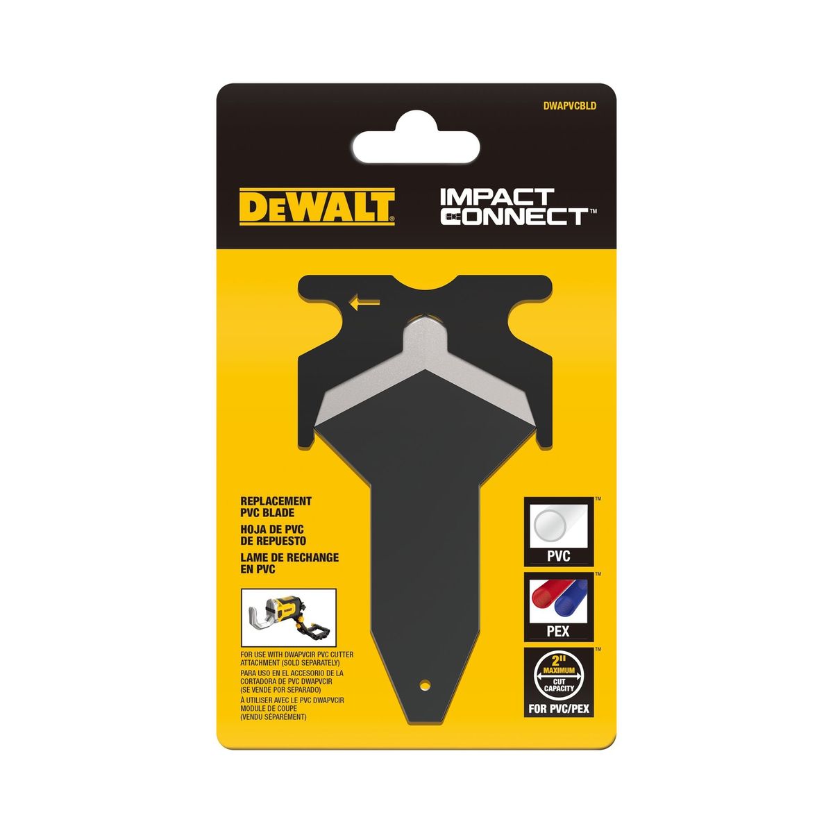 DEWALT - Hoja de PVC/PEX IMPACT CONNETC DEWALT DWAPVCBLD