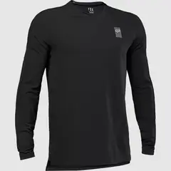 FOX - Polera Bicicleta Defend Thermal Manga Larga Negro
