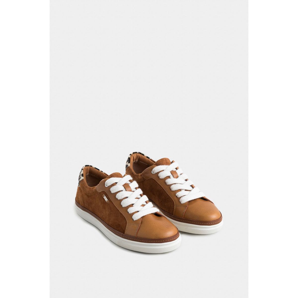 VELEZ - Vélez Zapatillas Dannan 3.0 Gamuza y Cuero Mujer Print Miel