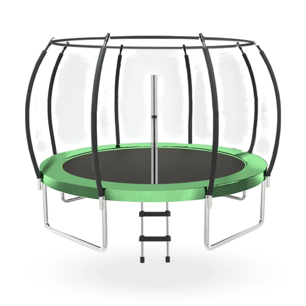 PWRFITNESS - Cama Elastica con malla y Escalera 4.88 mt 16 Ft PWRFitness