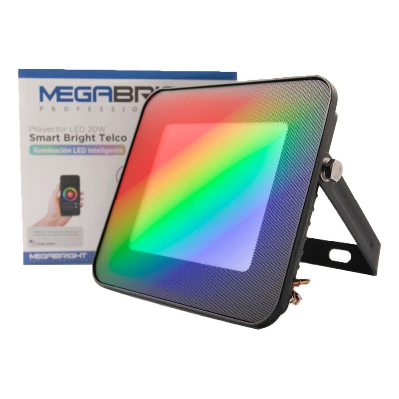 MEGABRIGHT - Foco Proyector Smart Rgb Wifi 20w Dimeable Ip65 Megabright